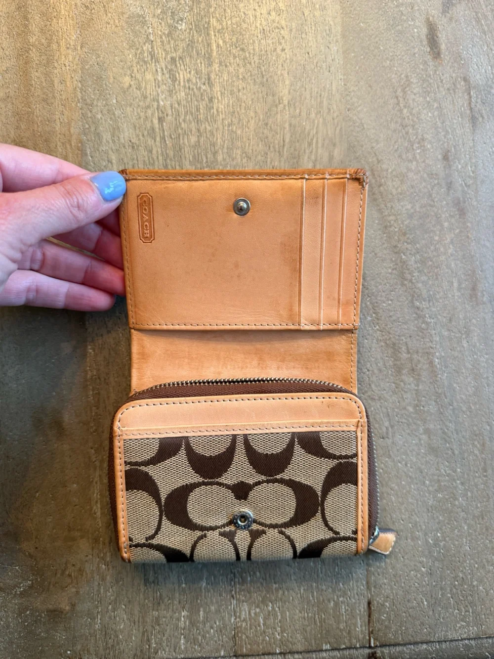 Coach compact wallet
